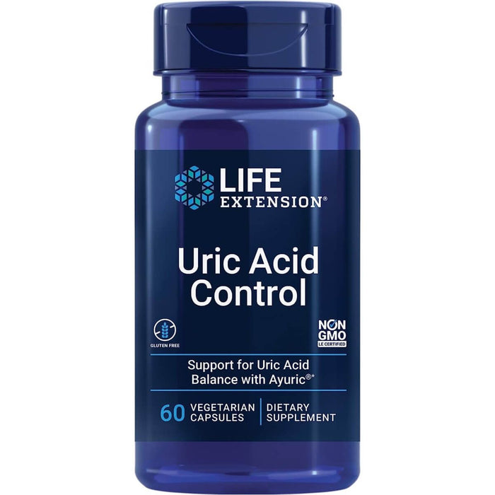 Life Extension Uric Acid Control 60 Vegetarian Capsules - Sports Supplements at MySupplementShop by Life Extension