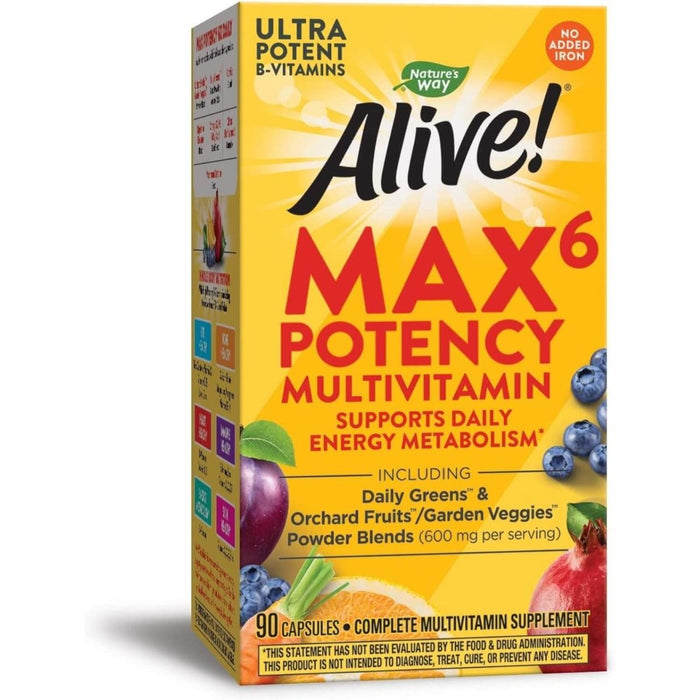 Nature's Way Alive! Max3 Potency Multivitamin 180 Tablets - Cellular Health at MySupplementShop by Nature's Way