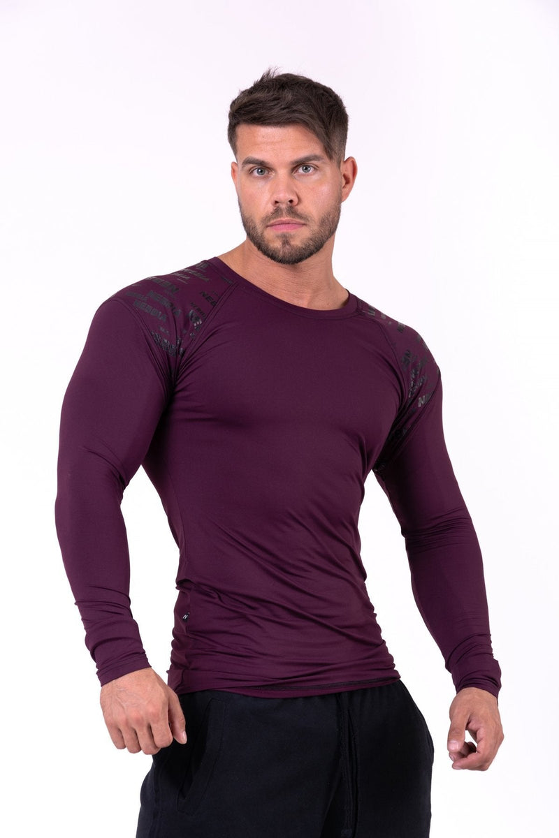 Nebbia Hero Compression Shirt 146 - Burgundy