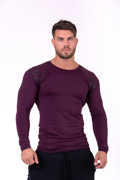 Nebbia Hero Compression Shirt 146 - Burgundy