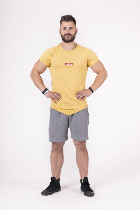 Nebbia Red Label V-Typical T-Shirt 142 - Mustard - T-Shirt at MySupplementShop by Nebbia