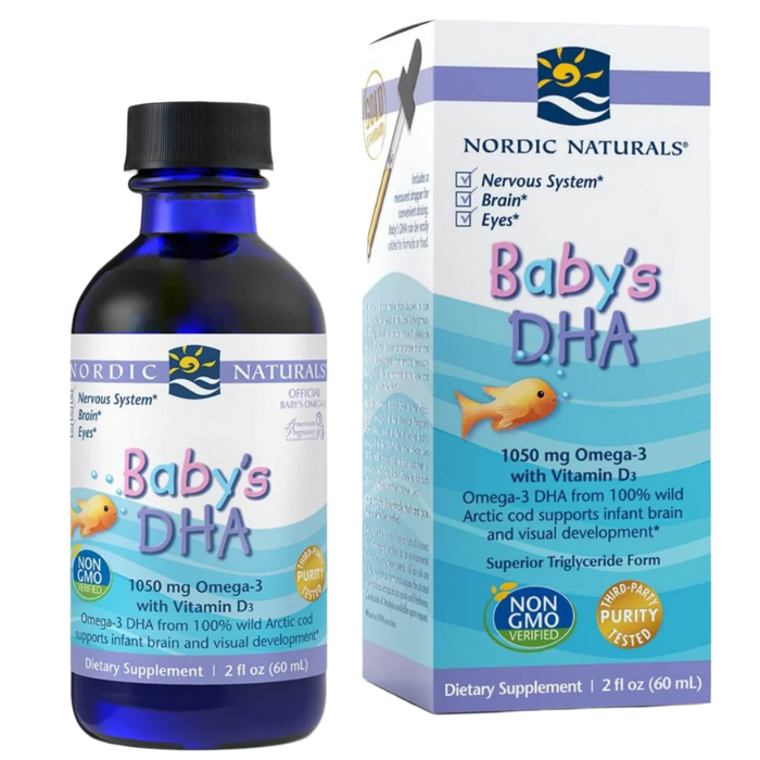 Nordic Naturals Baby's DHA, 1050 mg mit Vitamin D3 – 60 ml.