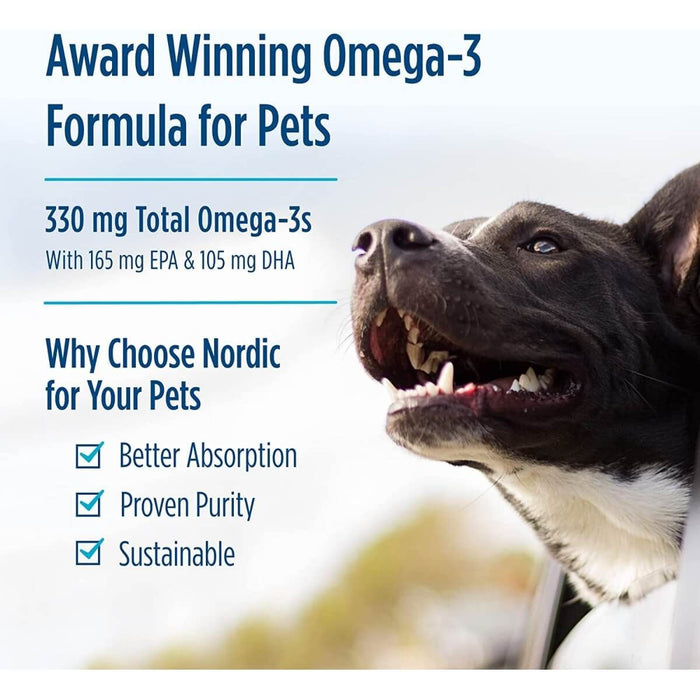 Nordic Naturals Omega-3 Pet 180 Softgels | Premium Supplements at MYSUPPLEMENTSHOP