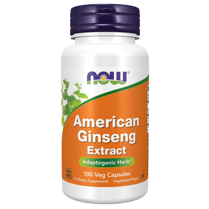 NOW Foods Amerikanischer Ginseng, 500 mg – 100 Kapseln