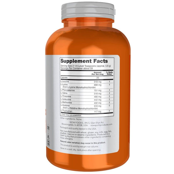 Now Foods Amino-9 Essentials Powder 11.64oz (330g) | Premium Supplements at MYSUPPLEMENTSHOP