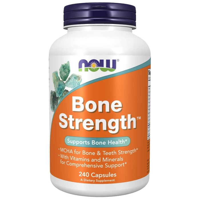 NOW Foods Bone Strength 240 Capsules - Health and Wellbeing at MySupplementShop by NOW Foods