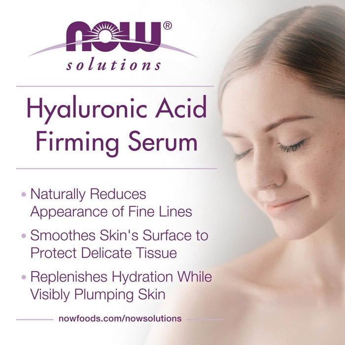NOW Foods Hyaluronic Acid Firming Serum 1oz | Premium Supplements at MYSUPPLEMENTSHOP