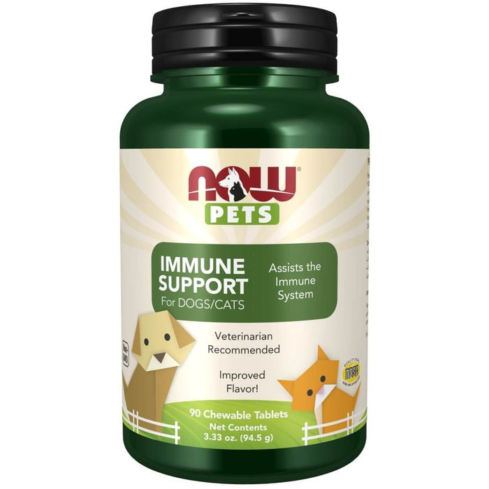 NOW Foods Immune Support for Dogs and Cats 90 Chewable Tablets - Pet supplements at MySupplementShop by NOW Foods