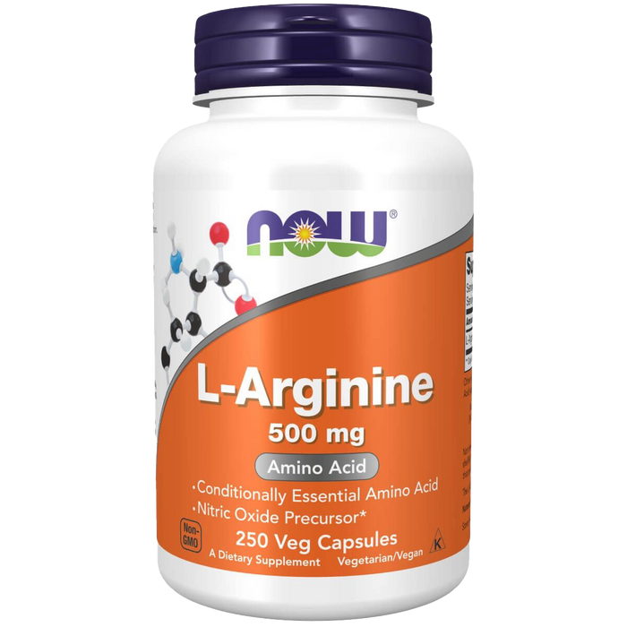 NOW Foods L-Arginin, 500 mg – 250 Kapseln