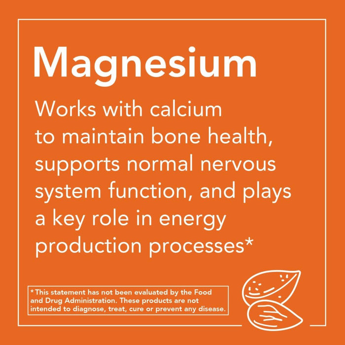 NOW Foods Magnesium Citrate 200 mg 100 Tablets | Premium Supplements at MYSUPPLEMENTSHOP