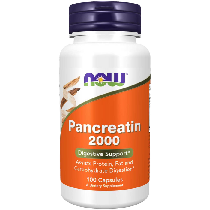 NOW Foods Pancreatin 2000 (100 Capsules)