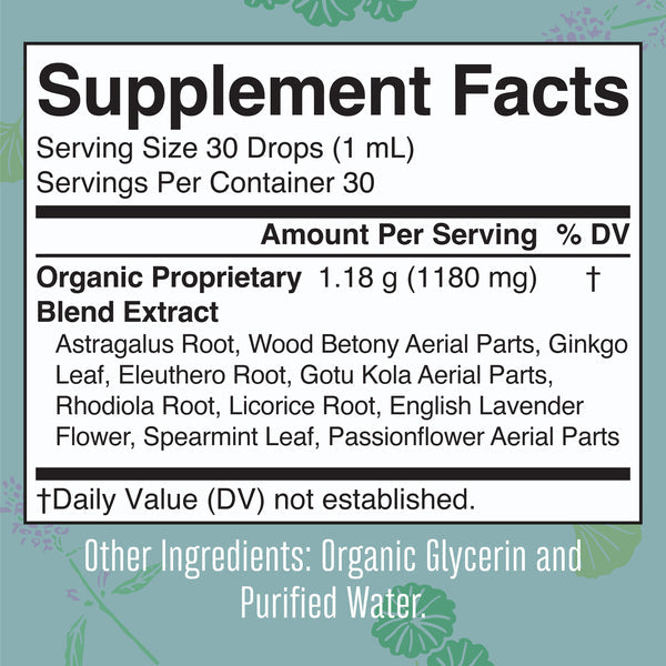 MaryRuth Organics Bio-Flüssigkeitstropfen für Adrenal &amp; Focus – 30 ml.