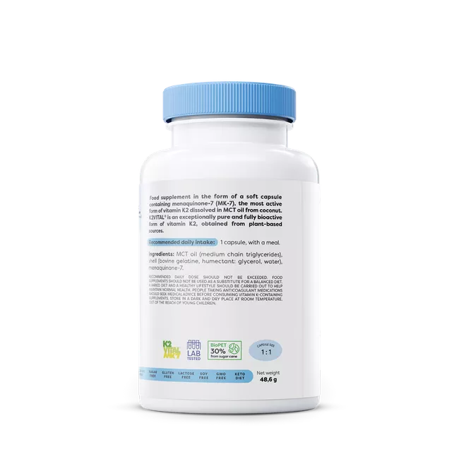 Vitamin K2 MK-7, 100mcg - 120 softgels | Premium Nutritional Supplement at MYSUPPLEMENTSHOP