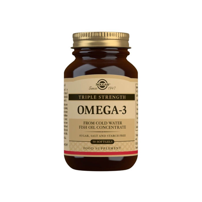 Solgar Triple Strength Omega-3 Softgels Pack of 50 - Brain & Memory at MySupplementShop by Solgar