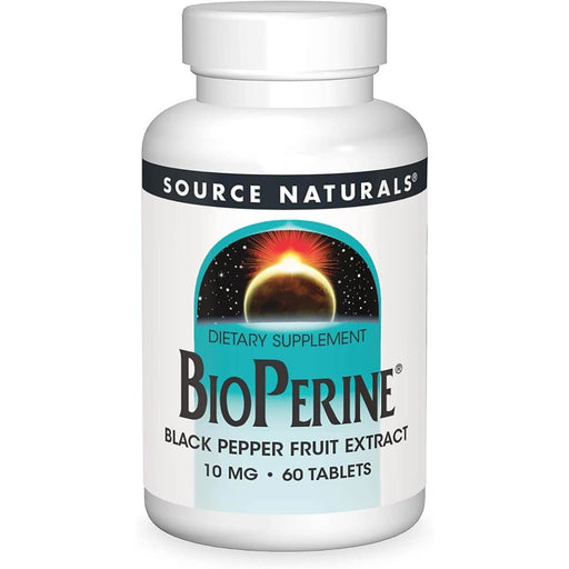 Source Naturals Bioperine 10mg 60 Tablets | Premium Supplements at MYSUPPLEMENTSHOP