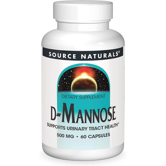 Source Naturals D-Mannose 500mg 60 Capsules - Bladder Health at MySupplementShop by Source Naturals