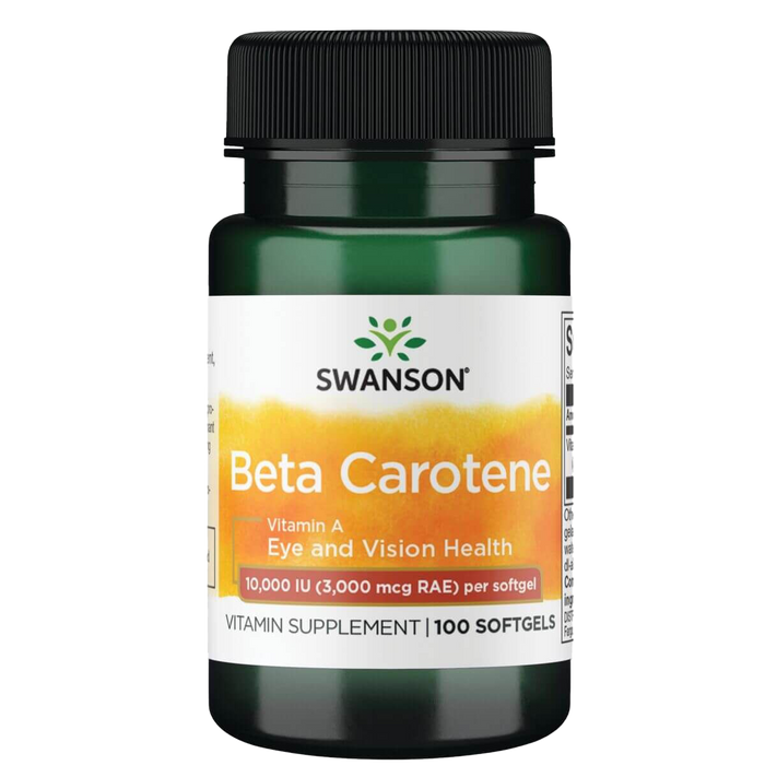 Swanson Beta Carotene 10,000iu (3,000mcg) 100 Softgels