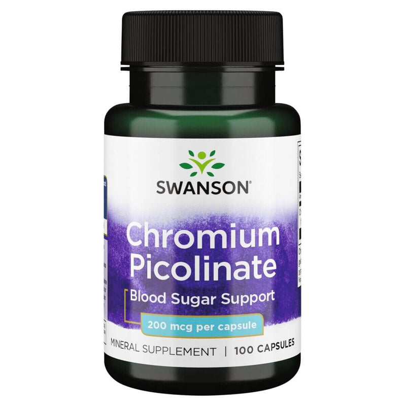 Swanson Chromium Picolinate 200 mcg 100 Capsules | Premium Supplements at MYSUPPLEMENTSHOP