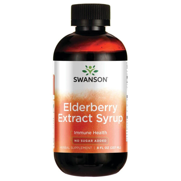 Swanson Elderberry Extract Syrup 8 fl oz Liquid | Premium Supplements at MYSUPPLEMENTSHOP