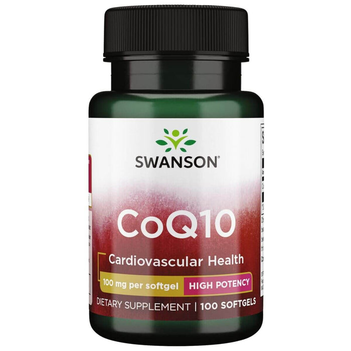 Swanson High Potency CoQ10 100mg 100 Softgels - Health and Wellbeing at MySupplementShop by Swanson