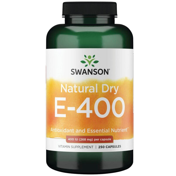 Swanson Nature Dry Vitamin E 400iu (268 mg) 250 Capsules - Skin Care at MySupplementShop by Swanson