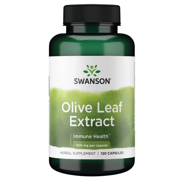 Swanson Olive Leaf Extract 500mg 120 Capsules at MySupplementShop.co.uk