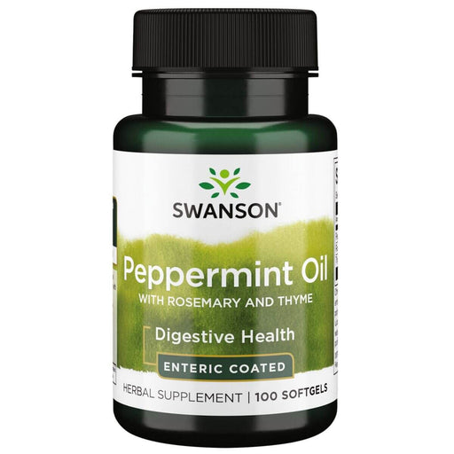 Swanson Peppermint Oil with Rosemary and Thyme 100 Softgels | Premium Supplements at MYSUPPLEMENTSHOP