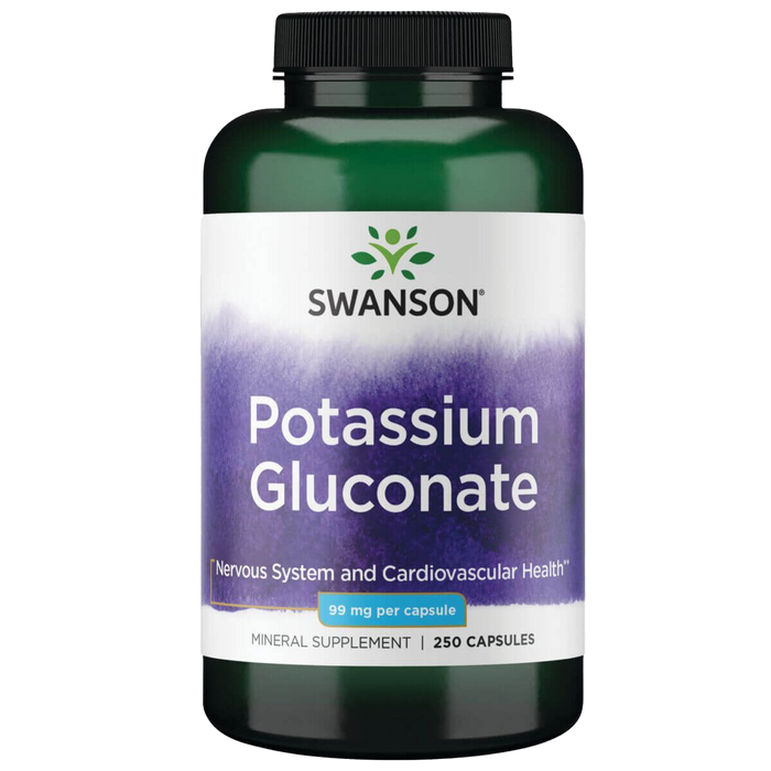 Swanson Potassium Gluconate 99 mg 250 Capsules