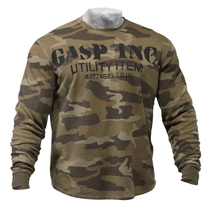 GASP Thermal Gym Sweater - Camoprint