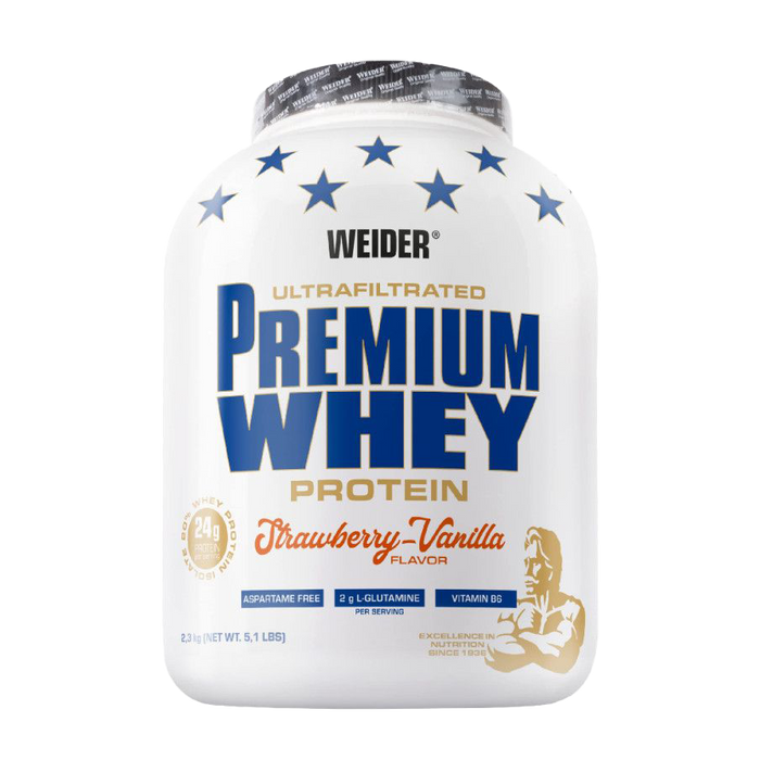 Weider Premium Whey, Schokoladennougat – 2300 Gramm