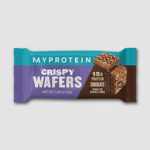 MyProtein Protein Wafers 12x42g Chocolate | High-Quality Fitness & Nutrition | MySupplementShop.co.uk