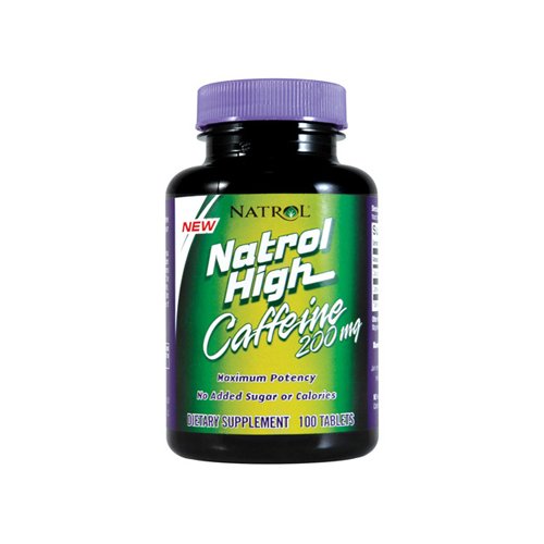 Natrol High Caffeine, 200mg - 100 tabs | High-Quality Supplements | MySupplementShop.co.uk