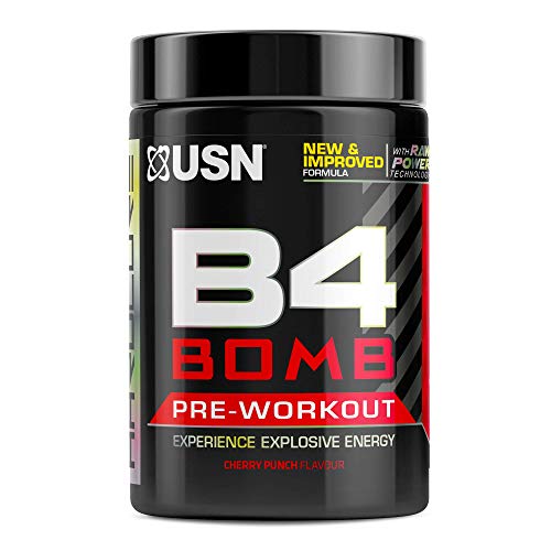 USN Pre Workout B4 Bomb Cherry 300g | High-Quality Sports Supplements | MySupplementShop.co.uk