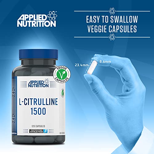 Applied Nutrition L-Citrulline 1500 - 1500mg L Citrulline Per Serving Citrulline Capsules for Muscle Pump Muscle Recovery Supplement Increases Levels of L-Arginine and Nitric Oxide - 60 Servings | High-Quality L-Citrulline | MySupplementShop.co.uk