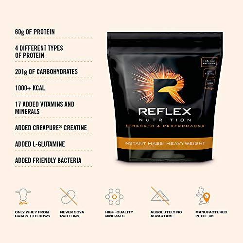 Reflex Nutrition Instant Mass Heavyweight (Strawberry 5.4kg) | High-Quality Weight Gainers & Carbs | MySupplementShop.co.uk