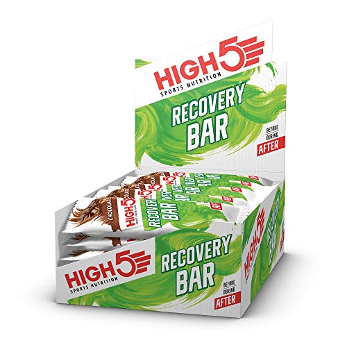 HIGH5 Recovery Bar High In Protein for Muscle Growth & Maintenance No Artificial Sweeteners Veg Friendly (Chocolate 25 x 50g) | High-Quality Protein Bars | MySupplementShop.co.uk