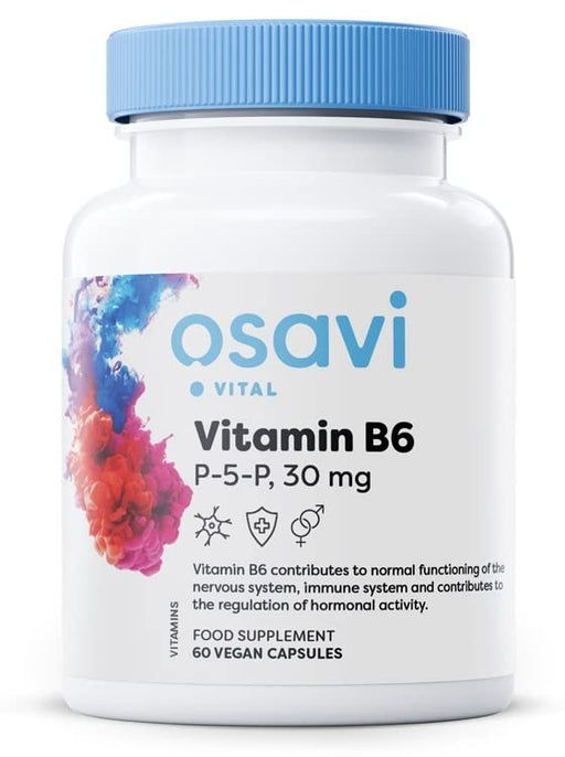 Osavi Vitamin B6 - P-5-P, 30 mg - 60 vegan caps | High-Quality Vitamin B6 | MySupplementShop.co.uk