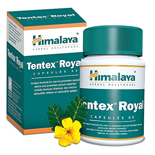 Himalaya Herbals Tentex Royal for Men 2 Bottles of 60 Capsules | High-Quality Ayurveda | MySupplementShop.co.uk