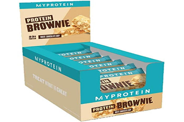 MyProtein Double Dough Protein Brownie 12 x 60g White Chocolate Peanut | High-Quality Protein Bars | MySupplementShop.co.uk