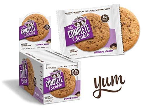 Lenny & Larry's Complete 12 Cookies Oatmeal Raisins | High-Quality Nutrition Bars | MySupplementShop.co.uk