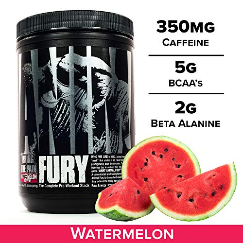 Universal Nutrition Animal Fury Supplement Serves-30 Watermelon | High-Quality Sports Supplements | MySupplementShop.co.uk