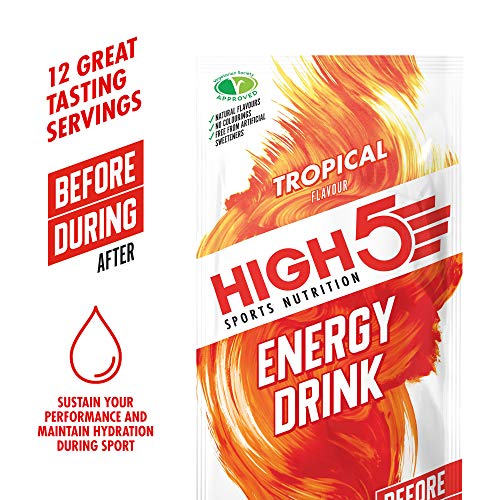 High 5 Energy Drink Tropical 12x47g | High-Quality Sports Nutrition | MySupplementShop.co.uk