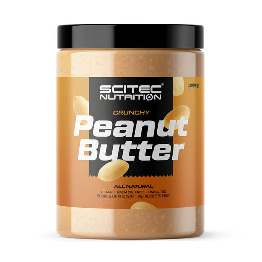 SciTec Peanut Butter, Crunchy - 1000 grams | High-Quality Health Foods | MySupplementShop.co.uk