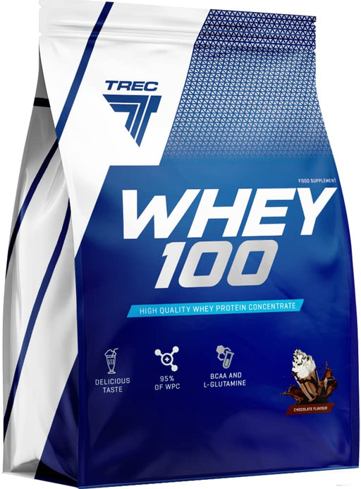Trec Nutrition Whey 100, Chocolate - 2275 grams | High-Quality Protein | MySupplementShop.co.uk