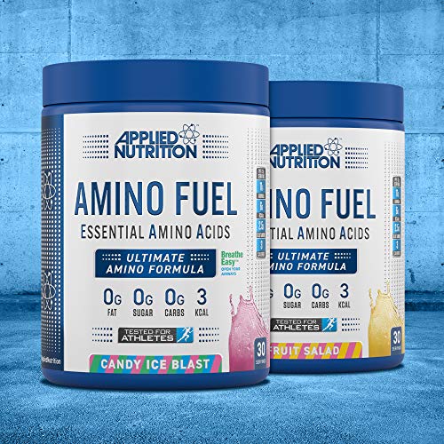 Applied Nutrition Amino Fuel - Amino Acids Supplement EAA Essential Amino Acids Powder Muscle Fuel & Recovery (390g - 30 Servings) (Fruit Salad) | High-Quality Amino Acids and BCAAs | MySupplementShop.co.uk
