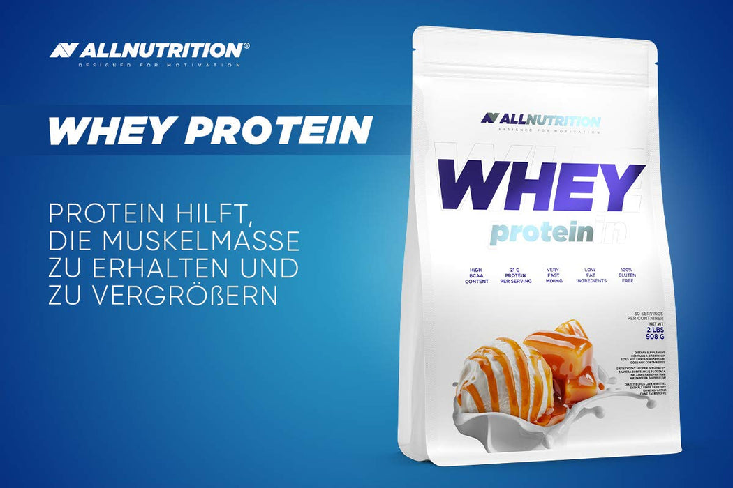 Allnutrition Whey Protein, Caramel Ice Cream - 908 grams - Protein at MySupplementShop by Allnutrition