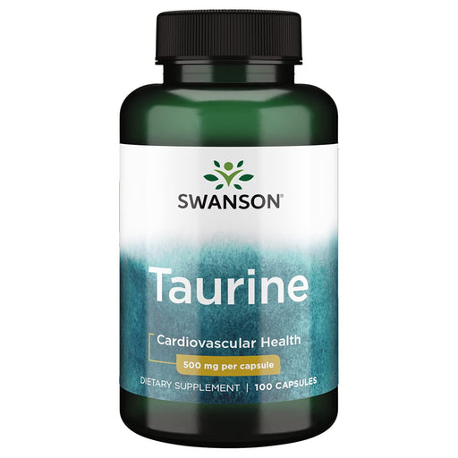 Swanson Taurine, 500mg - 100 caps | High-Quality Taurine | MySupplementShop.co.uk