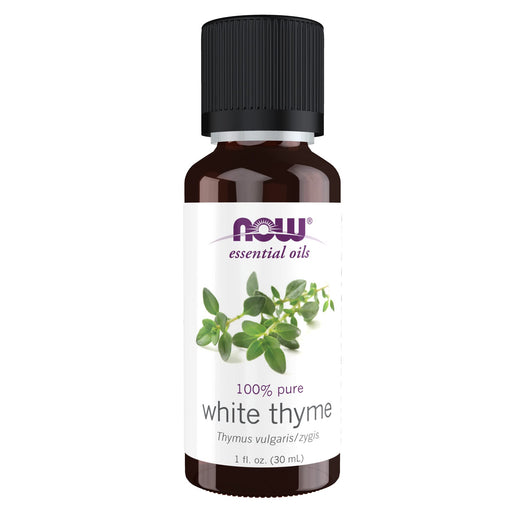 NOW Foods Essential Oil, White Thyme Oil - 30 ml. | High-Quality Health and Wellbeing | MySupplementShop.co.uk