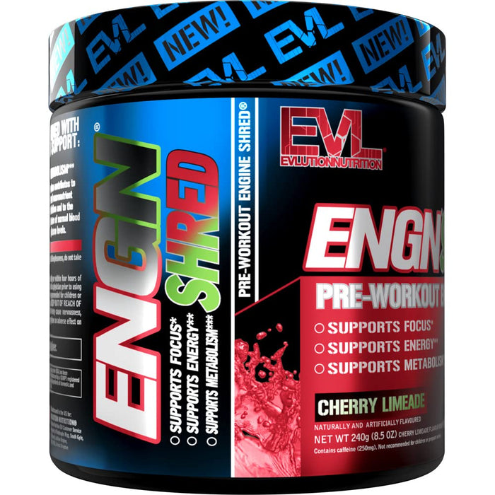 EVLution Nutrition ENGN Shred, Cherry Limeade - 249 grams - Pre & Post Workout at MySupplementShop by EVLution Nutrition