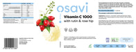 Osavi Vitamin C1000 with Rutin & Rose Hip - 180 vegan caps | High-Quality Vitamin C | MySupplementShop.co.uk